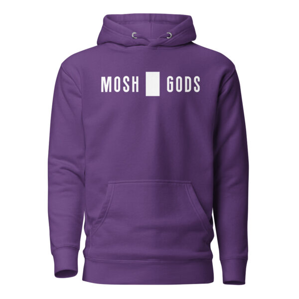 MOSH GODS - UNISEX HOODIE - WHITE LOGO - Image 21