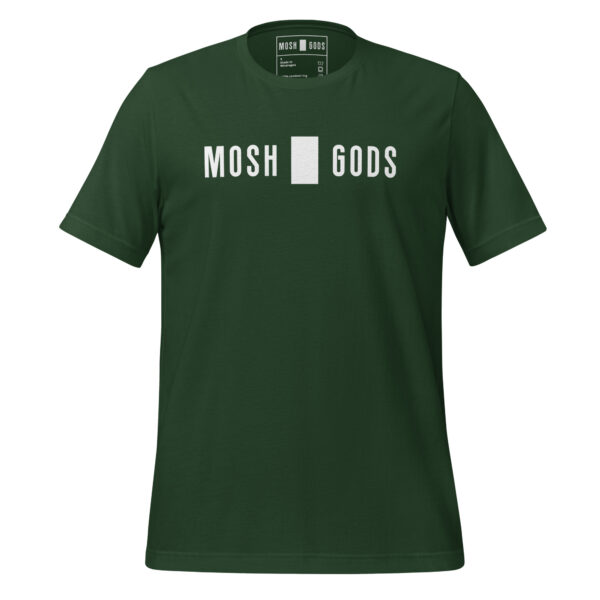 MOSH GODS - UNISEX T-SHIRT - WHITE LOGO - Image 13