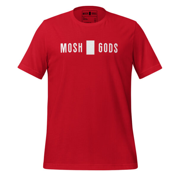 MOSH GODS - UNISEX T-SHIRT - WHITE LOGO - Image 11